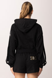 Elisabetta Franchi Bambina Felpa con Cappuccio e Bande Logate EFFE1670FF002.N275