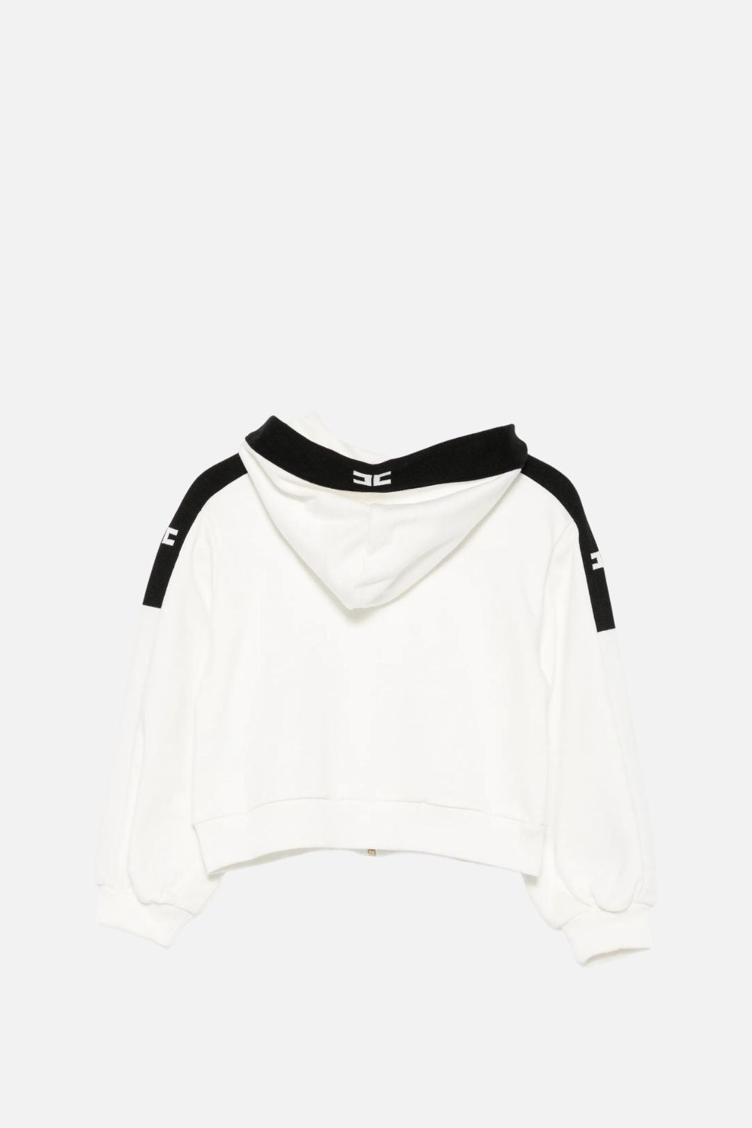 Elisabetta Franchi Bambina Felpa con Cappuccio e Bande Loggate EFFE175CFF017.N101