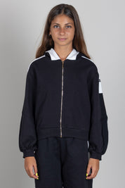 Elisabetta Franchi Bambina Felpa con Cappuccio e Bande Loggate EFFE175CFF017.N101