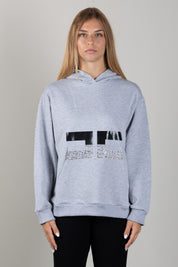 Elisabetta Franchi Bambina Felpa con Cappuccio e Logo Strass EFFE177CFF017.5602