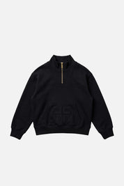 Elisabetta Franchi Bambina Felpa con Mezza Zip e Logo Tono Su Tono EFFE176CFF017.N000