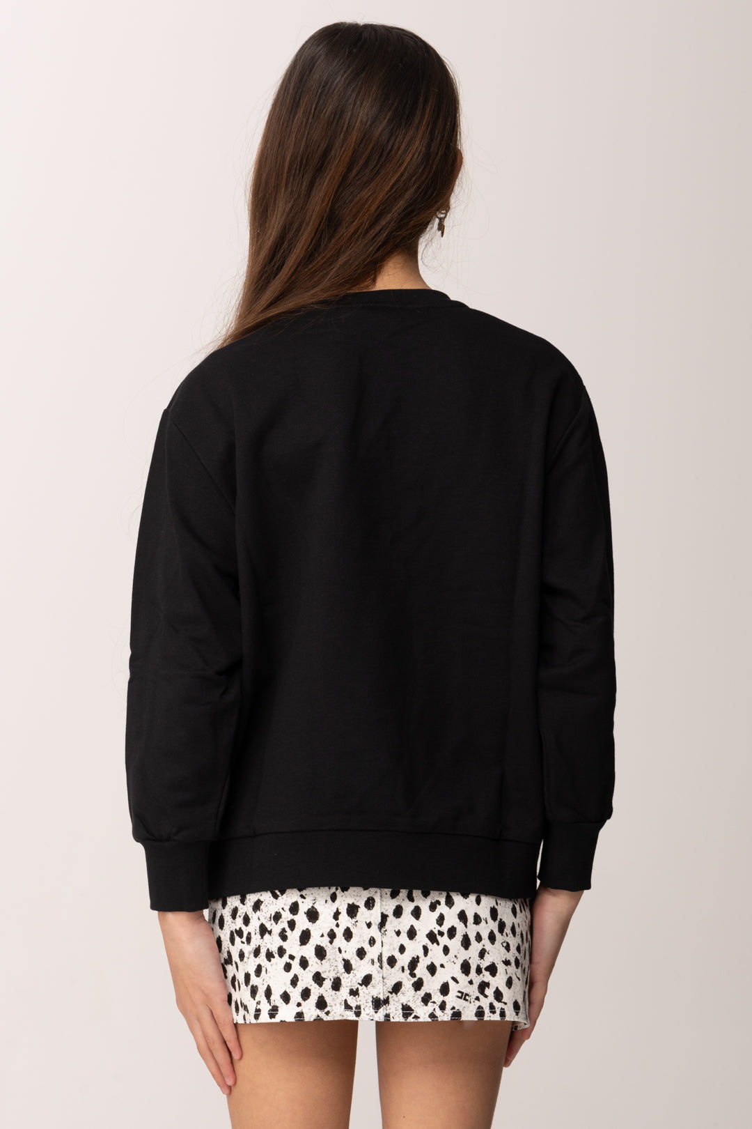 Elisabetta Franchi Bambina Felpa con Ricamo Doppia C EFFE1620FF002.N075