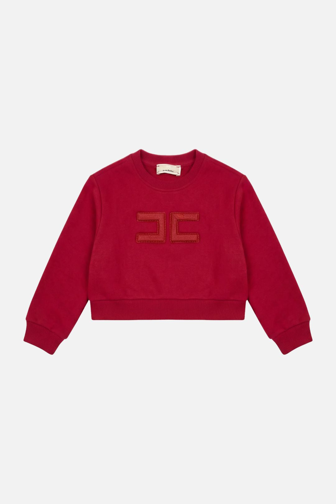 Elisabetta Franchi Bambina Felpa con Ricamo Logo Spessorato EGFE067CFF017.3028