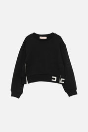 Elisabetta Franchi Bambina Felpa con Spacchi Laterali e Logo Ricamato EFFE181CFF017.N000