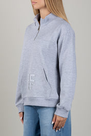 Elisabetta Franchi Bambina Felpa con Zip Corta e Logo Ricamato EFFE176CFF017.5002