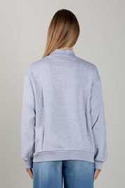Elisabetta Franchi Bambina Felpa con Zip Corta e Logo Ricamato EFFE176CFF017.5002