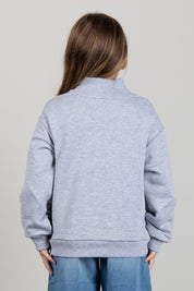 Elisabetta Franchi Bambina Felpa con Zip Corta e Logo Ricamato EFFE176CFF017.5002