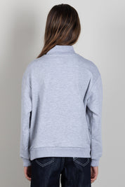 Elisabetta Franchi Bambina Felpa con Zip Corta e Logo Ricamato EFFE176CFF017.5002