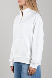 Elisabetta Franchi Bambina Felpa con Zipcorta e Logo Ricamato EFFE176CFF017.0067