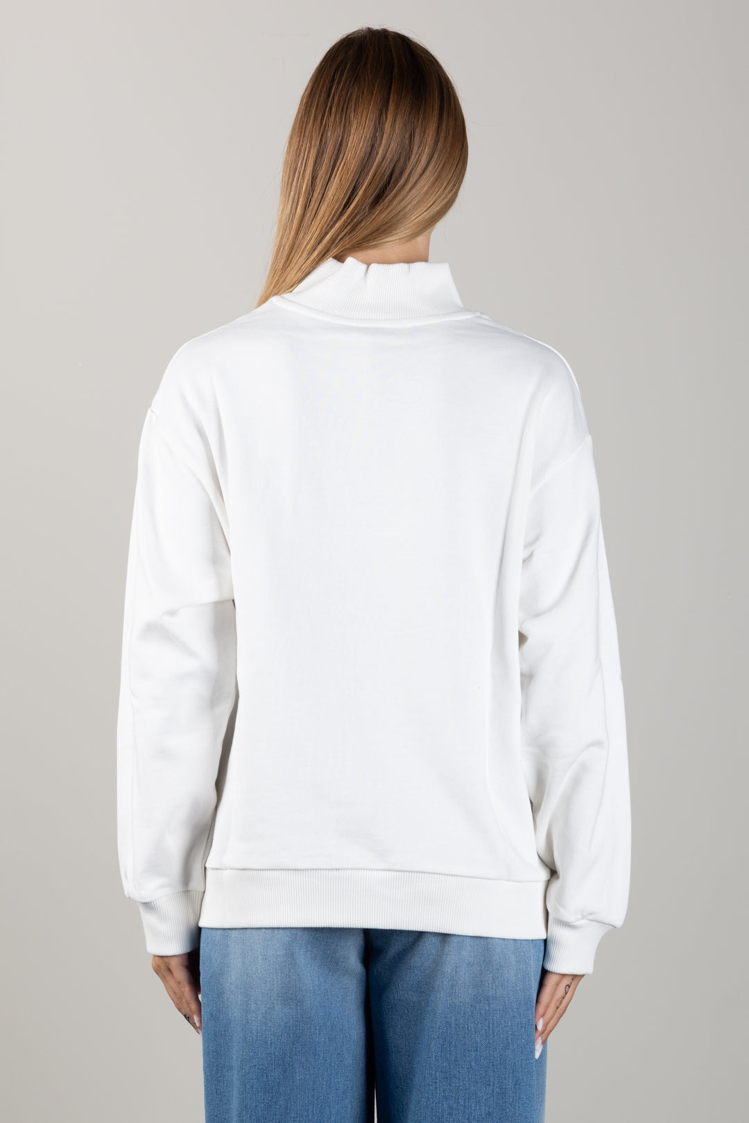 Elisabetta Franchi Bambina Felpa con Zipcorta e Logo Ricamato EFFE176CFF017.0067