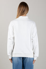 Elisabetta Franchi Bambina Felpa con Zipcorta e Logo Ricamato EFFE176CFF017.0067