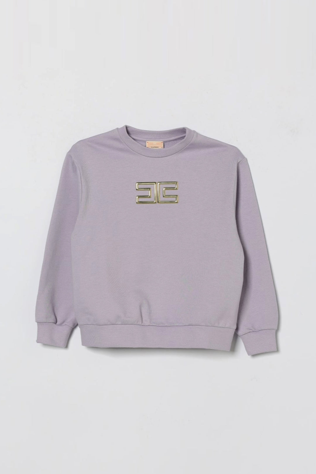 Elisabetta Franchi Bambina Felpa Girocollo con Logo Metallizzato EGFE0600FF002.8025