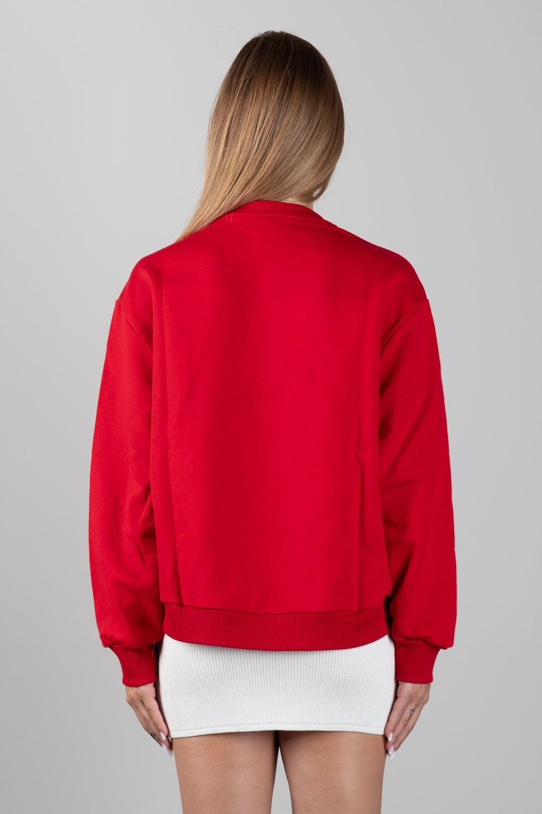 Elisabetta Franchi Bambina Felpa Girocollo con Patch Logo EFFE185CFF017.3028
