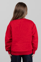 Elisabetta Franchi Bambina Felpa Girocollo con Patch Logo EFFE185CFF017.3028