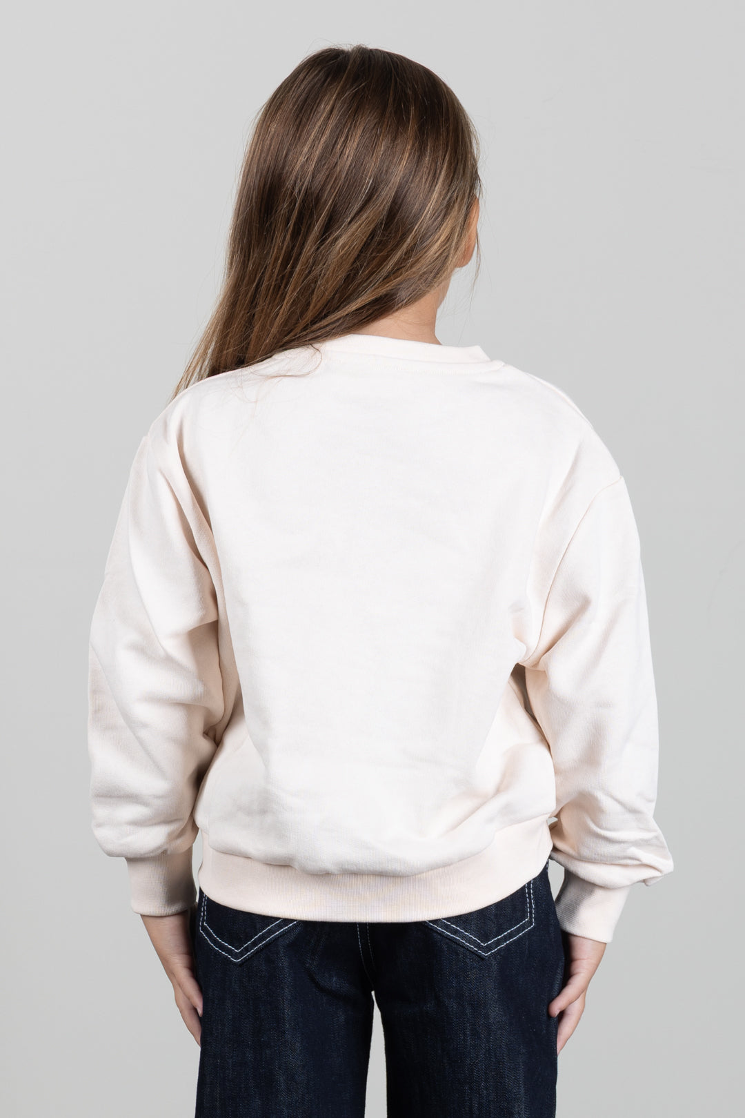 Elisabetta Franchi Bambina Felpa Girocollo con Patch Logo EFFE185CFF017.C063