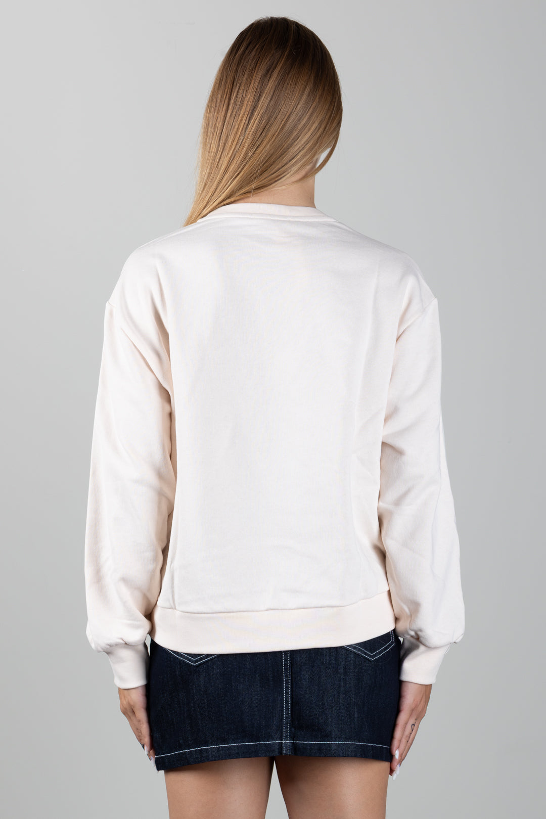 Elisabetta Franchi Bambina Felpa Girocollo con Patch Logo EFFE185CFF017.C063