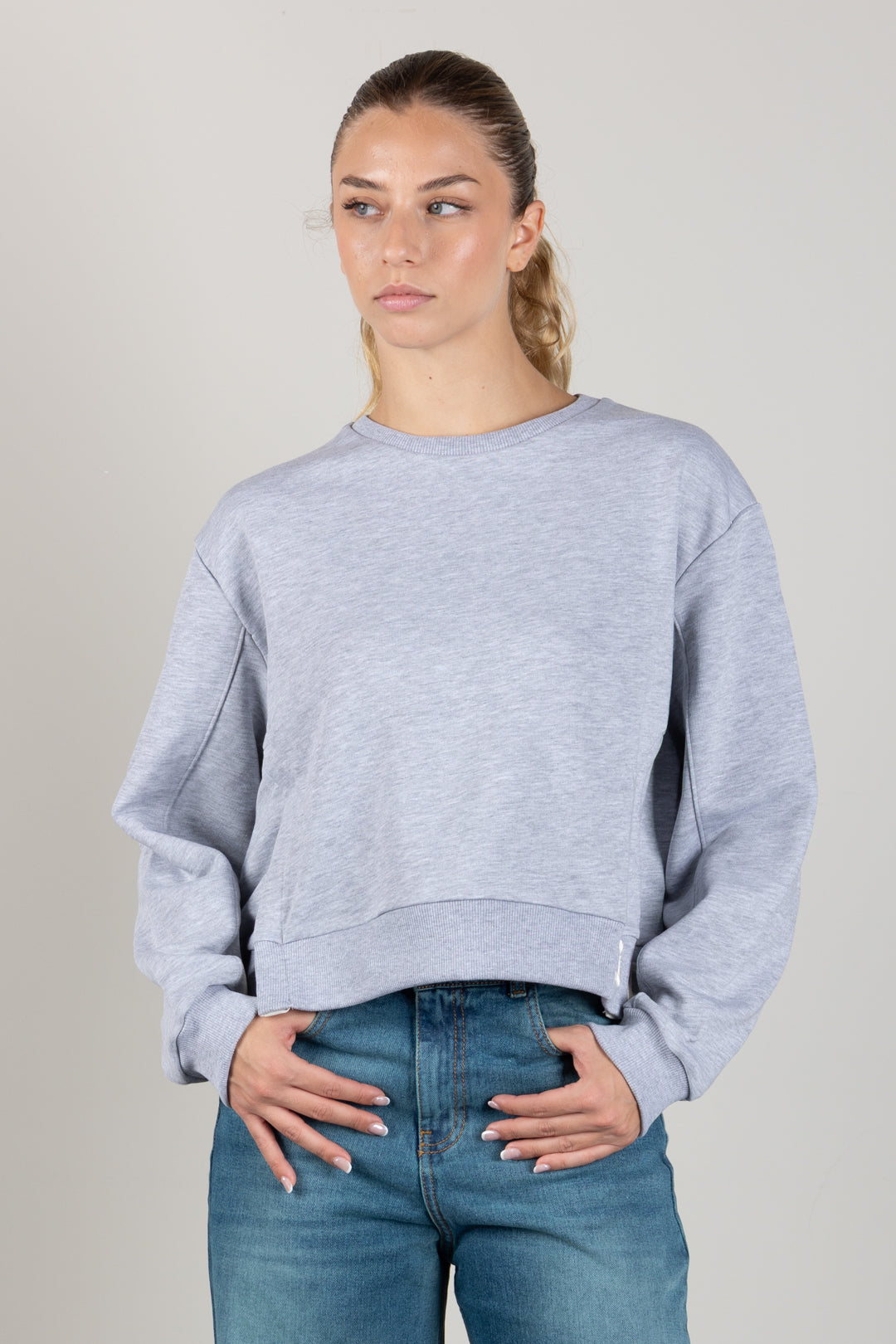Elisabetta Franchi Bambina Felpa Girocollo con Ricamo Logo Spessorato EFFE181CFF017.5002