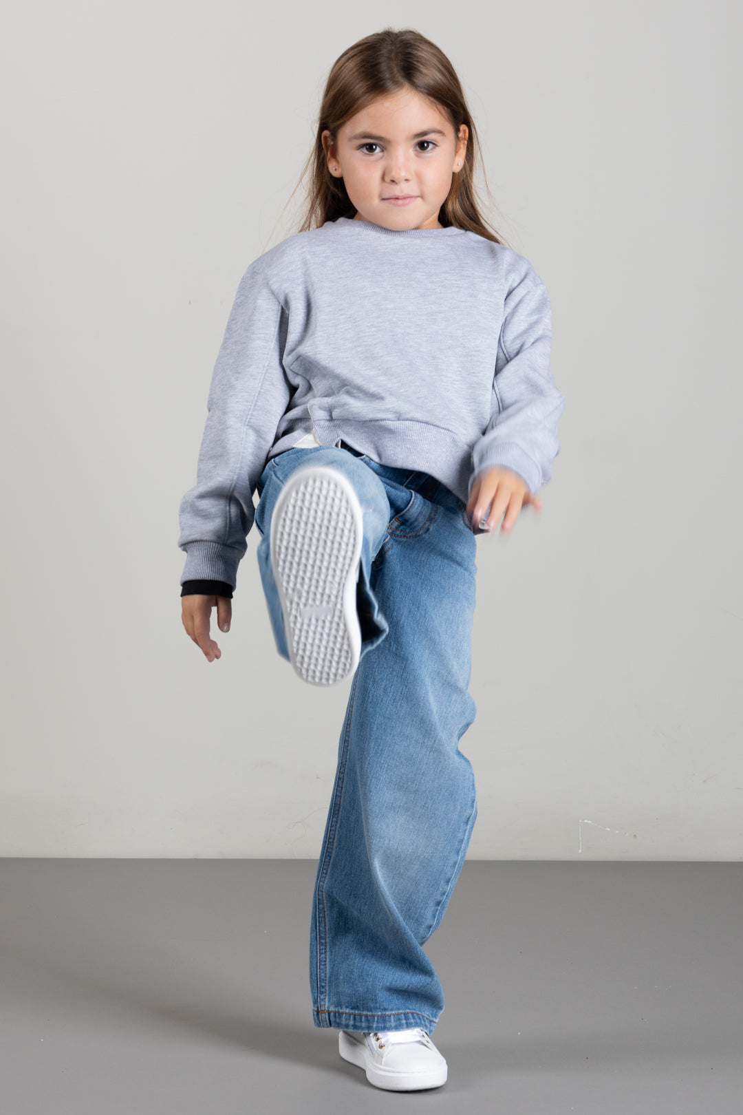 Elisabetta Franchi Bambina Felpa Girocollo con Ricamo Logo Spessorato EFFE181CFF017.5002