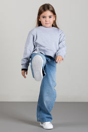 Elisabetta Franchi Bambina Felpa Girocollo con Ricamo Logo Spessorato EFFE181CFF017.5002