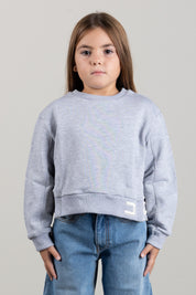 Elisabetta Franchi Bambina Felpa Girocollo con Ricamo Logo Spessorato EFFE181CFF017.5002