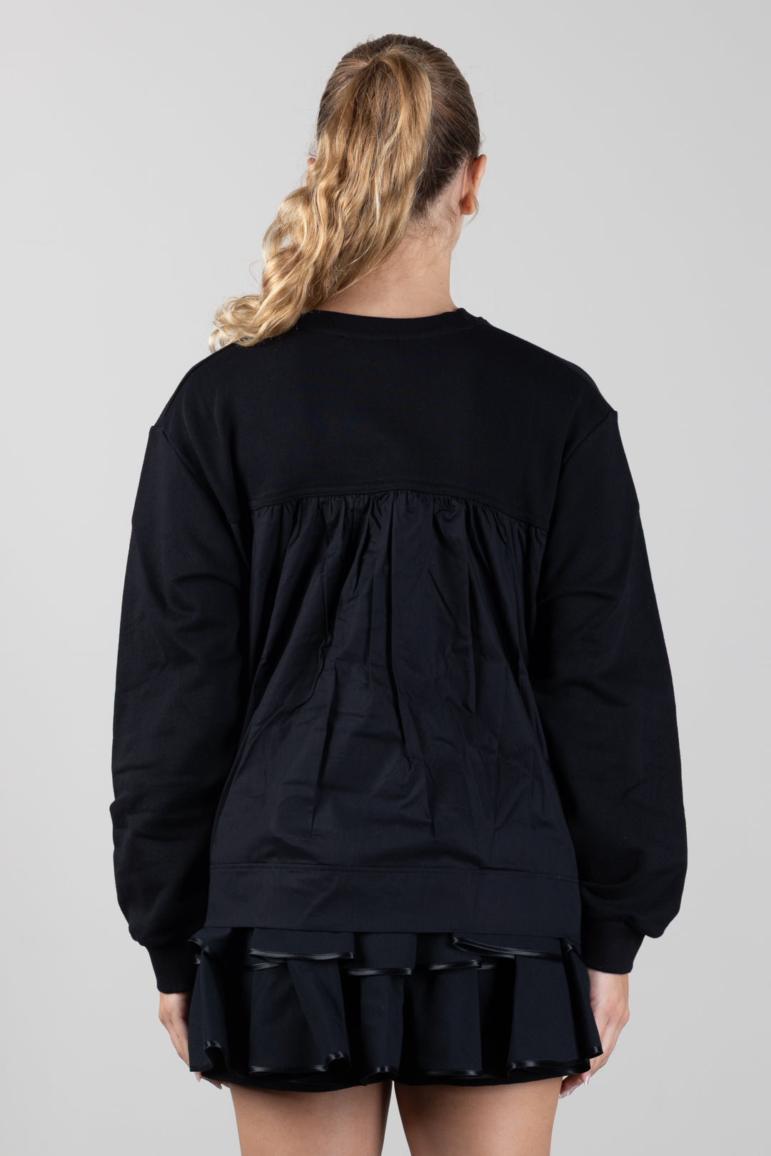 Elisabetta Franchi Bambina Felpa Girocollo con Spacchi Laterali e Logo EFFE180CFF017.N135
