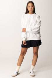 Elisabetta Franchi Felpa In Cotone Lettering MD00146E2 AVORIO