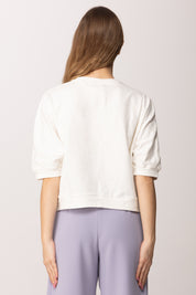 Elisabetta Franchi Bambina Felpa Scatoletta con Logo Cc Forato EFFE1710FF002.0045