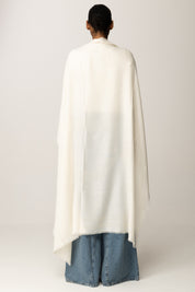 Twin-set Foulard In Tessuto con Motivo Sfrangiato 252TA4230 PARCHMENT