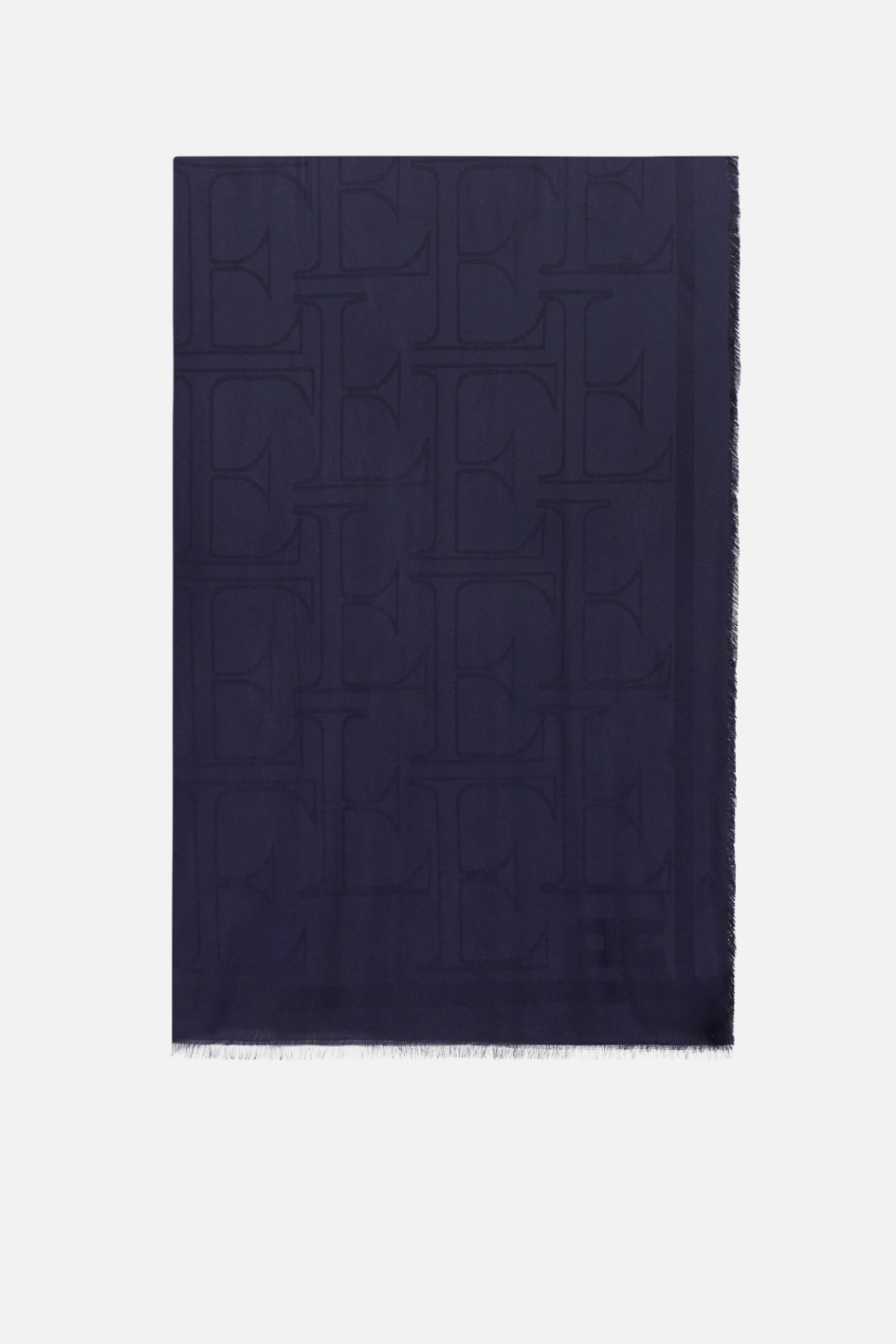 Elisabetta Franchi Foulard Rettangolare In Viscosa e Modal SC03F66E2 BLU NOTTE