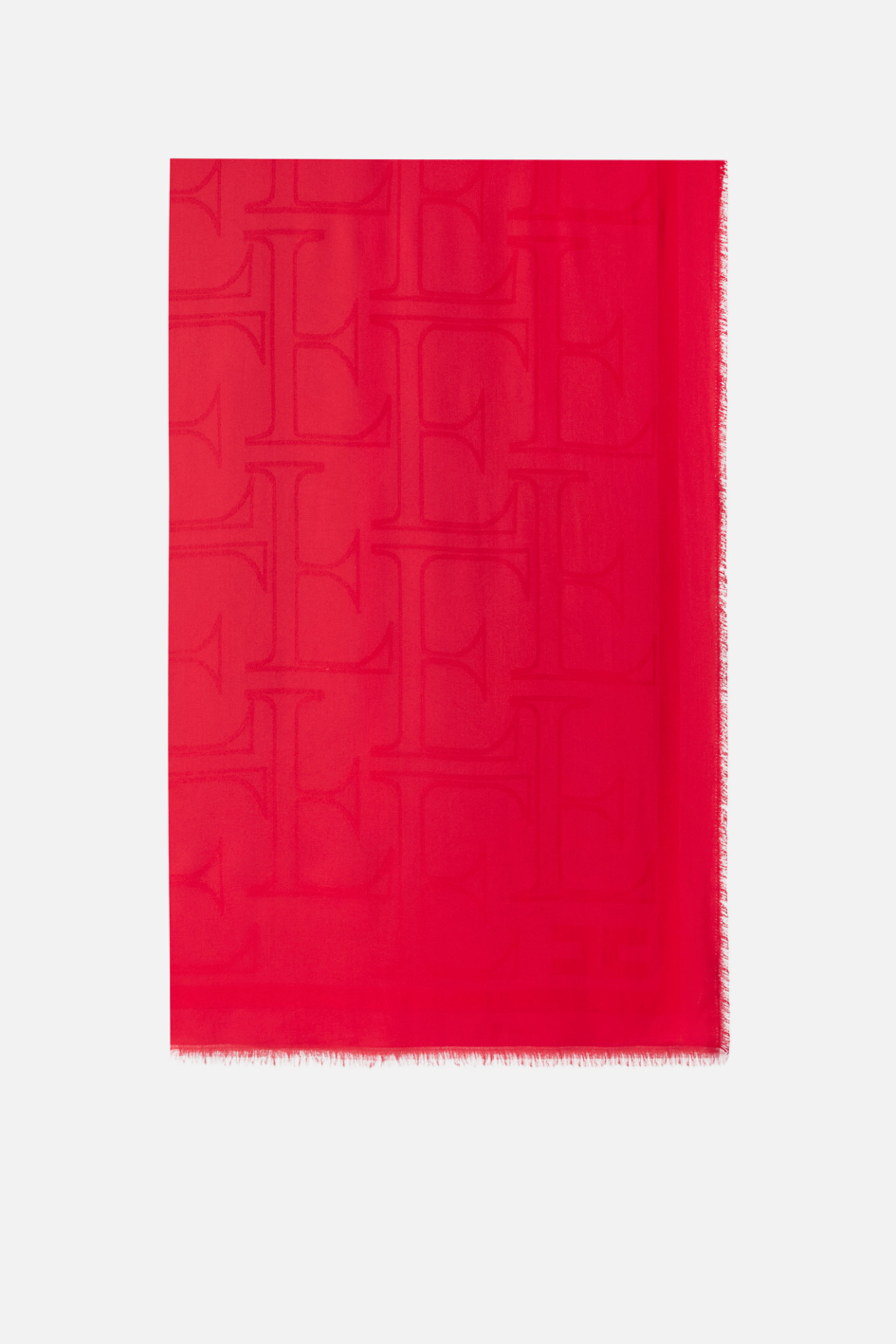 Elisabetta Franchi Foulard Rettangolare In Viscosa e Modal SC03F66E2 RED PASSION