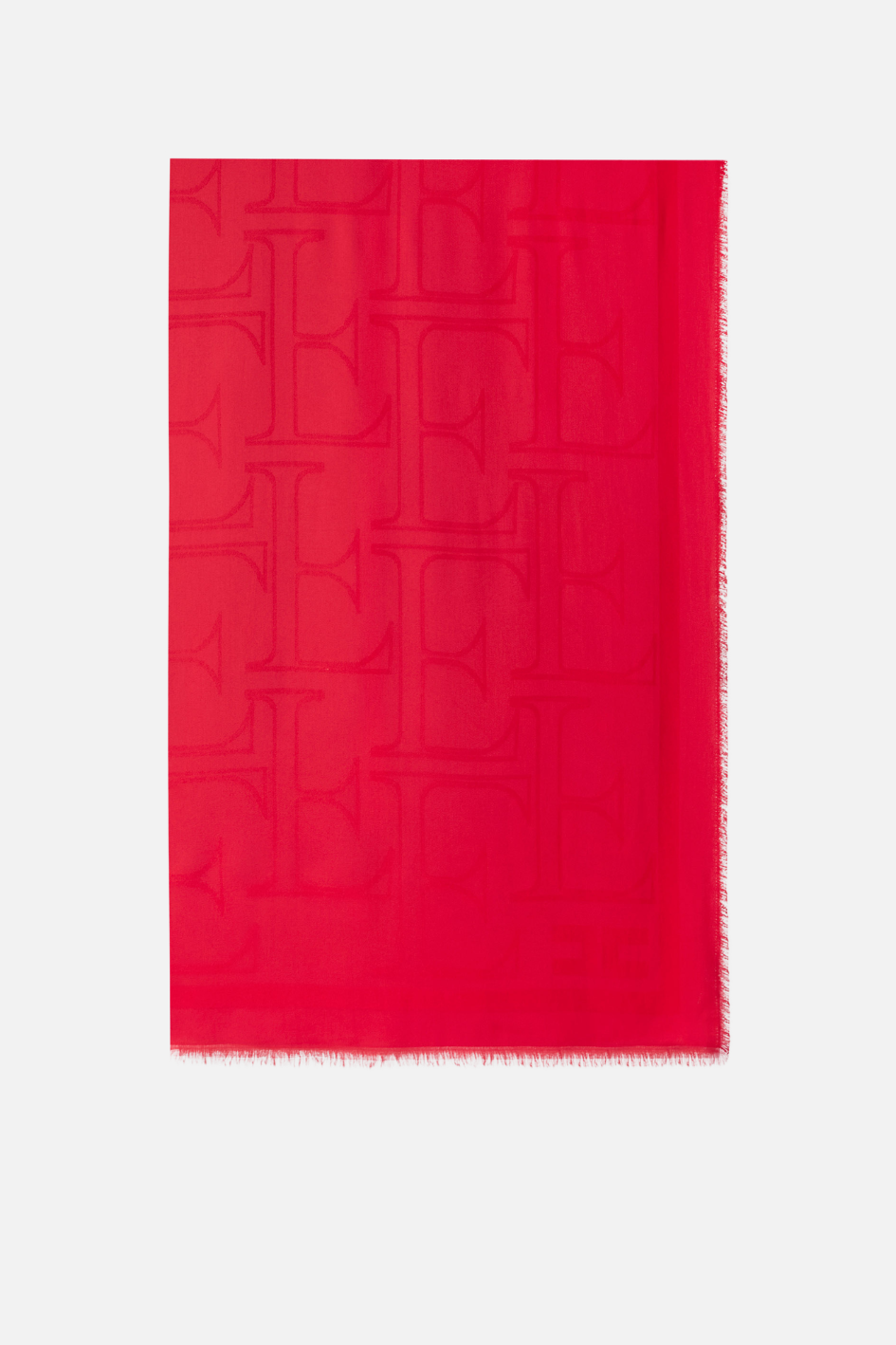 Elisabetta Franchi Foulard Rettangolare In Viscosa e Modal SC03F66E2 RED PASSION