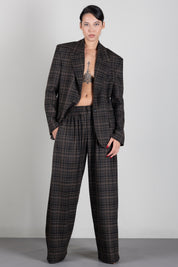 Aniye By Giacca Blazer Over Noa a Quadri 181123 MOKA CHECK :AI26