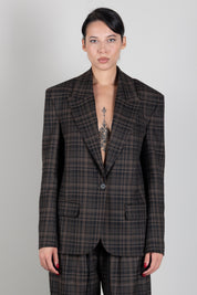 Aniye By Giacca Blazer Over Noa a Quadri 181123 MOKA CHECK :AI26