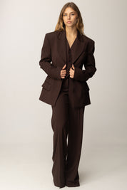 Aniye By Giacca Bustier Dandy con Revers a Lancia 181194 MOKA