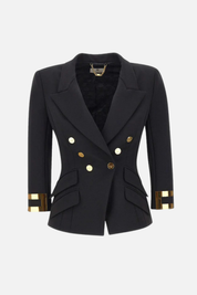 Elisabetta Franchi Giacca con Logo Gioiello GI26866E2 NERO