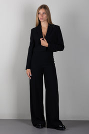 Elisabetta Franchi Bambina Giacca Cropped Monopetto con Rever EFGC0820GA022.N000