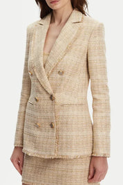 Marciano By Guess Giacca Doppiopetto Claudia In Bouclé 5GGN15 7302A VELVET TAUPE LUX TWE