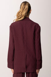 Pinko Giacca Doppiopetto con Motivo Cravatteria 106280 A33H RR7