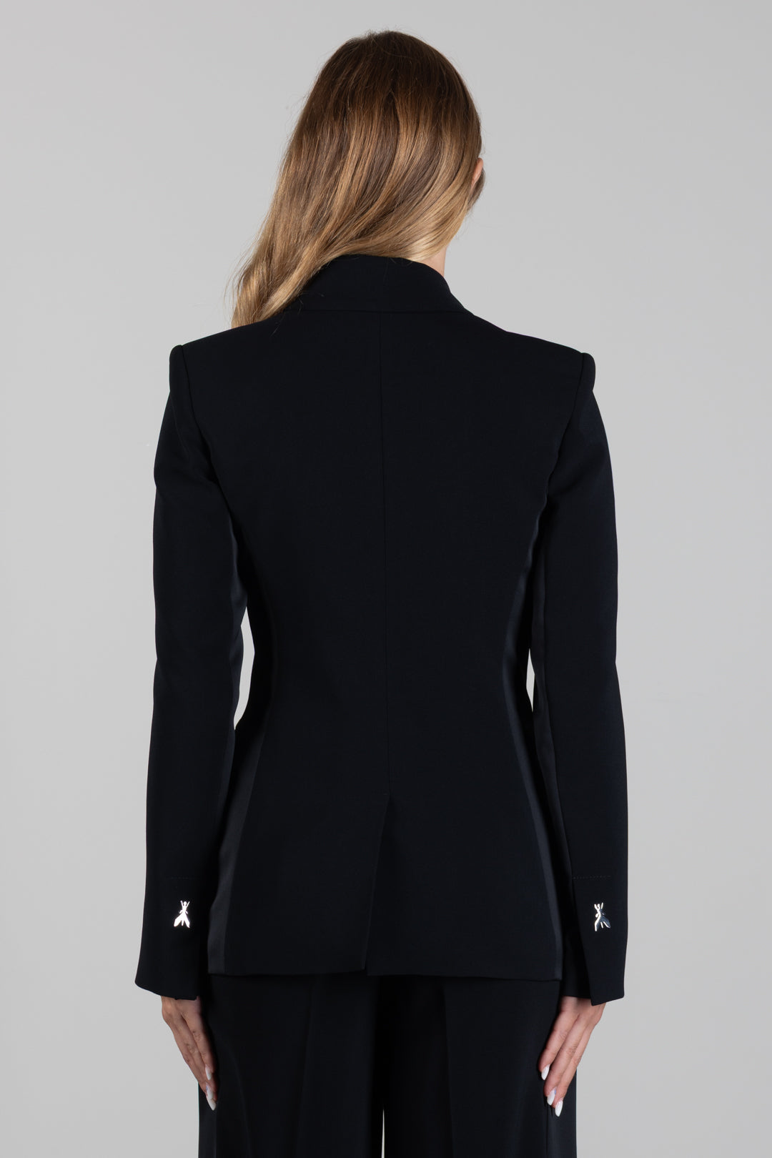 Patrizia Pepe Giacca Doppiopetto Slim Fit con Revers a Punta 8S0000 C7004 NERO