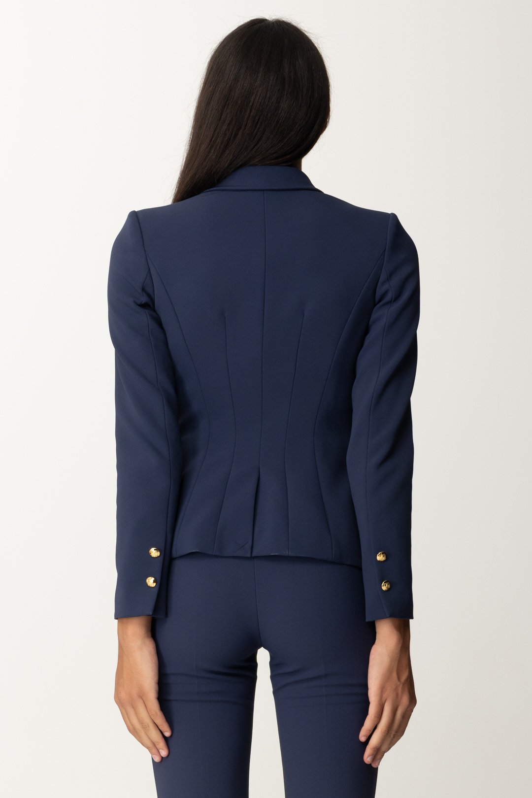 OHOTORO Double Half Coat / navy / free Italian Tailored Fit Navy