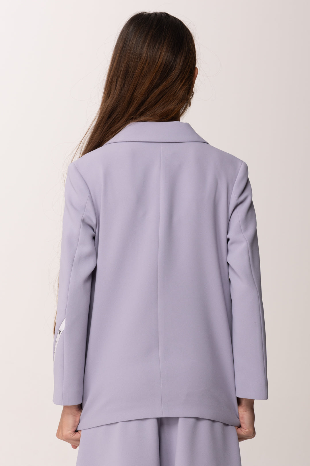 Elisabetta Franchi Bambina Giacca In Crepe con Nastro Logato Su Una Manica EFGC0740GA022.8125