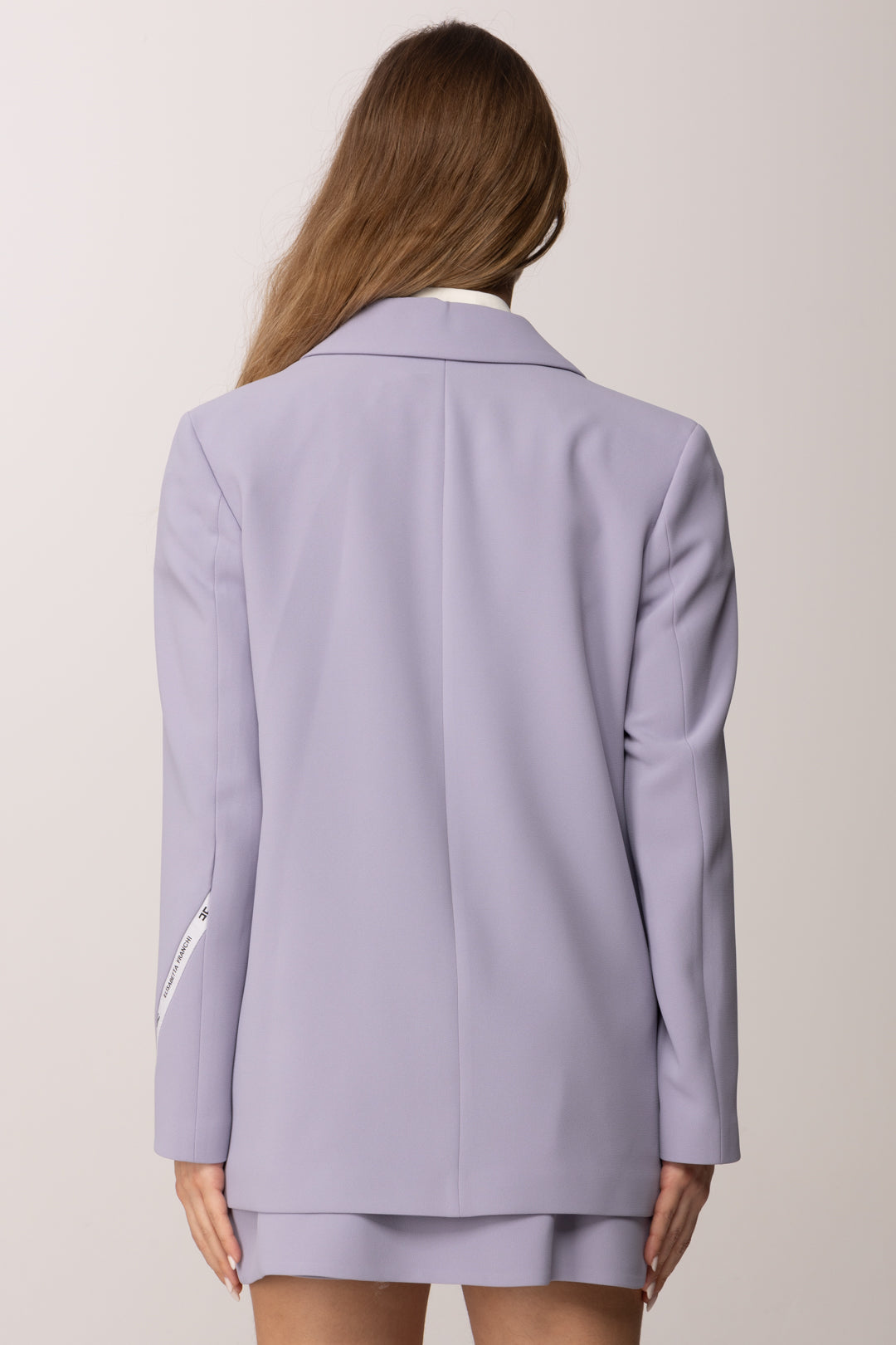 Elisabetta Franchi Bambina Giacca In Crepe con Nastro Logato Su Una Manica EFGC0740GA022.8125