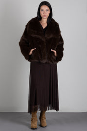 Vicolo Giacca In Ecopelliccia con Maxi Revers TAC0366 MORO