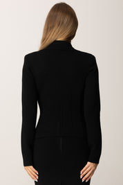 Elisabetta Franchi Giacca In Lana Punto Stoffa MK16S56E2 NERO