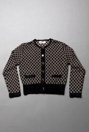 Elisabetta Franchi Bambina Giacca In Maglia Jacquard con Logo EFMA201CFL149.D657