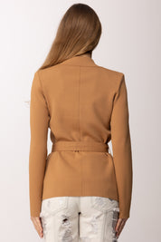 Elisabetta Franchi Giacca In Maglia Punto Stoffa MK10B62E2 DAINO