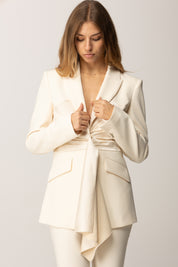 Patrizia Pepe Giacca/jacket Dez 2S1541 A663 WOOLY WHITE