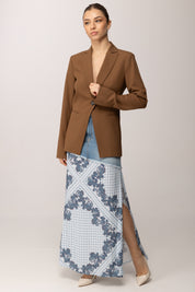 Pinko Giacca Monopetto a Singolo Bottone 105687 A2QV BRONZO - CALDO