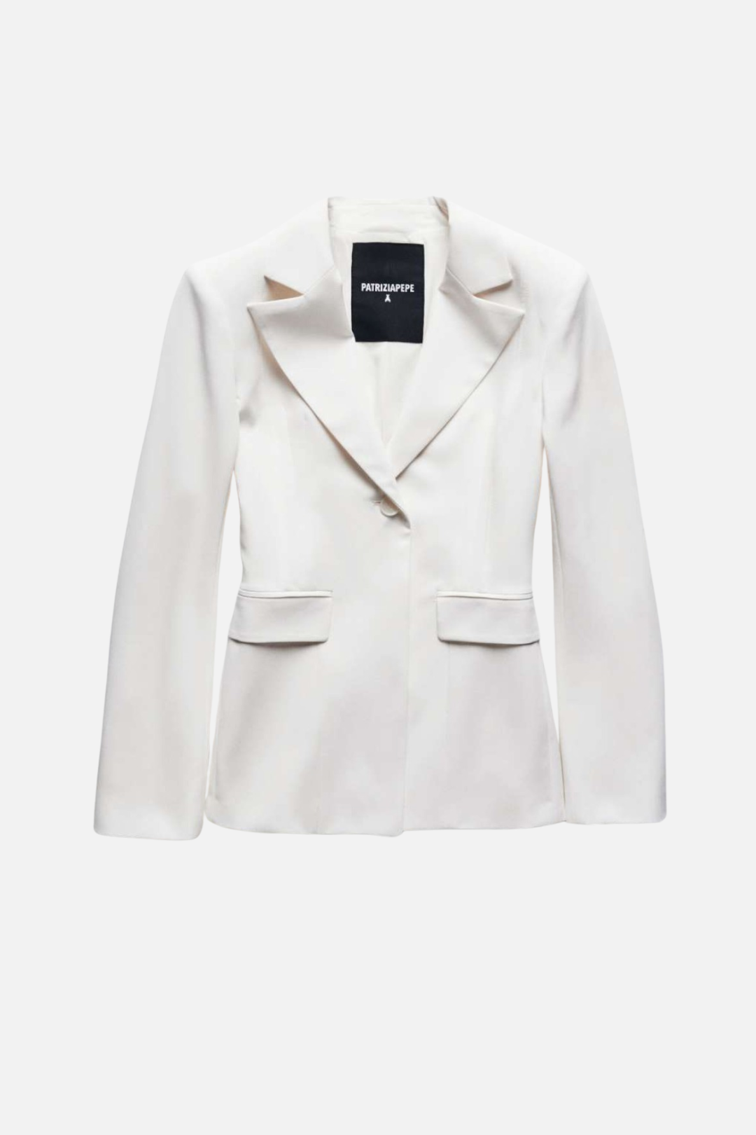 Patrizia Pepe Giacca Monopetto In Crêpe Elasticizzato 2S0003 A498 VANILLA ICE