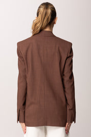 Pinko Giacca Monopetto In Tessuto Stretch Panama 106529 A2W6 L78